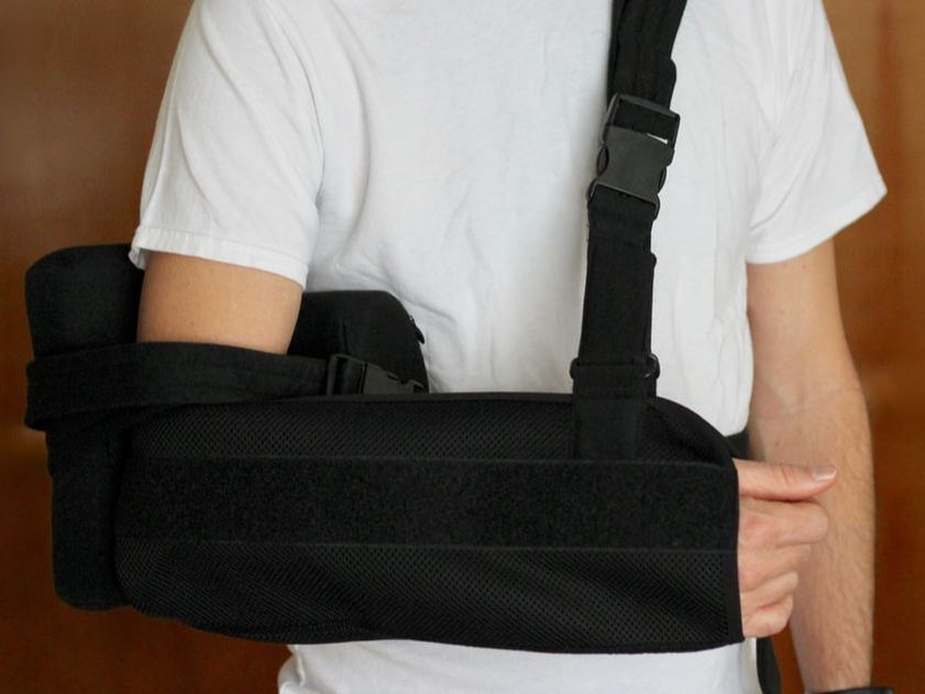 Support sling for post-op recovery from shoulder surgery for better sleep and comfortable wear